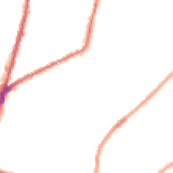 Night-time road noise heatmap for CR0 2DG