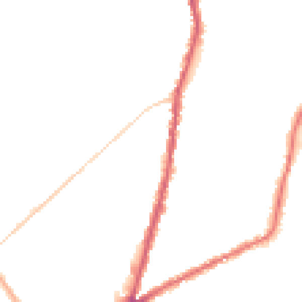 Night-time road noise heatmap for CR0 2GR