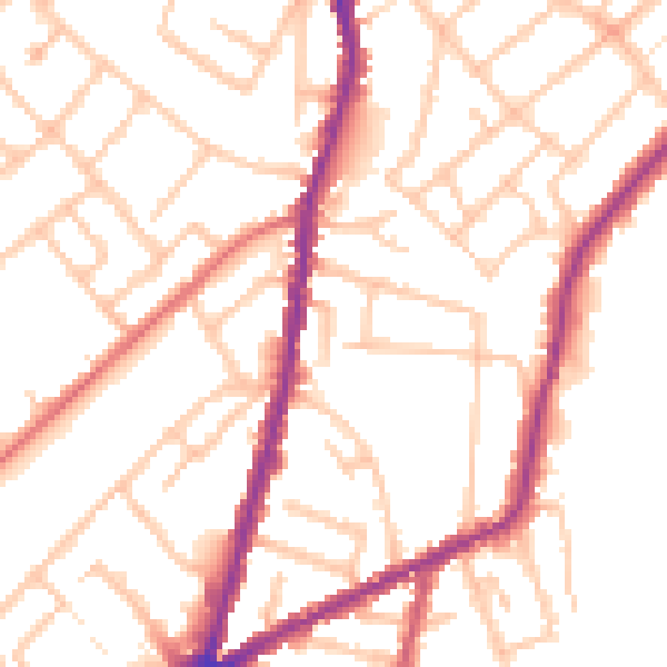 Daytime road noise heatmap for CR0 2LP