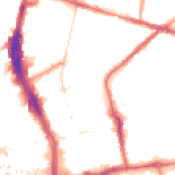 Night-time road noise heatmap for CR0 2WD