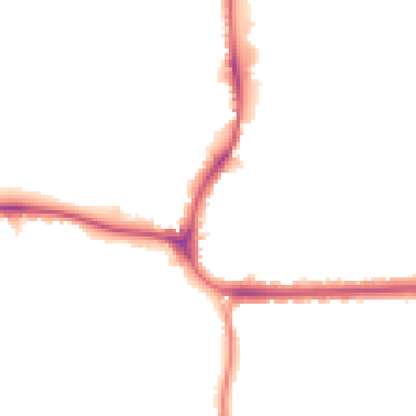 Night-time road noise heatmap for CR0 4AL
