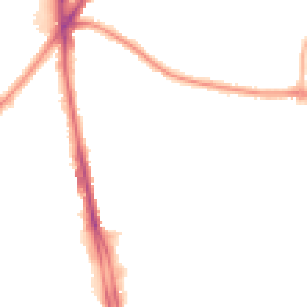 Night-time road noise heatmap for CR0 4BZ