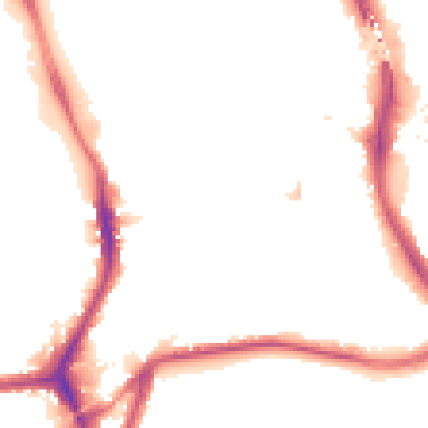 Night-time road noise heatmap for CR0 4JH