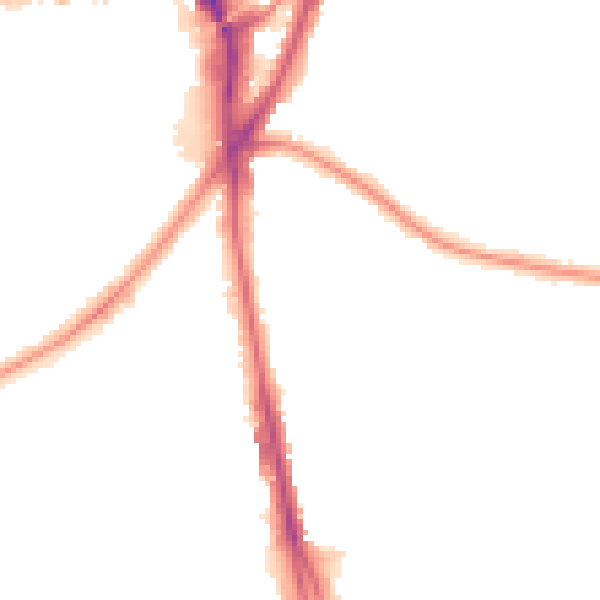 Night-time road noise heatmap for CR0 4JW