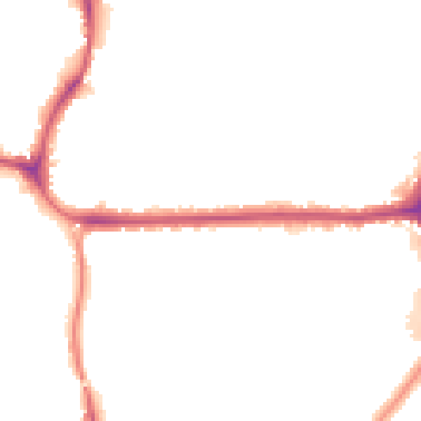 Night-time road noise heatmap for CR0 4PF