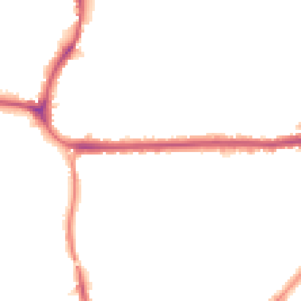 Night-time road noise heatmap for CR0 4QG