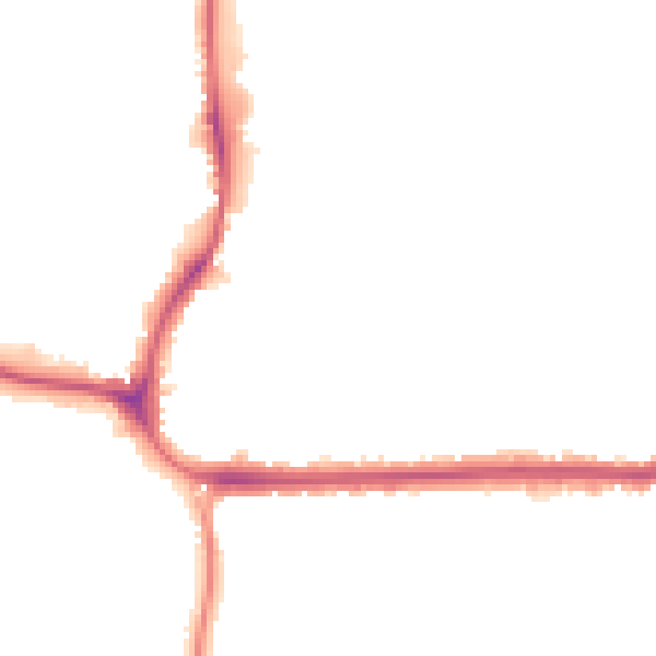 Night-time road noise heatmap for CR0 4SB