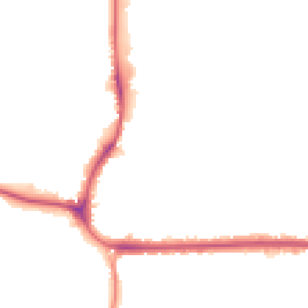 Night-time road noise heatmap for CR0 4SD