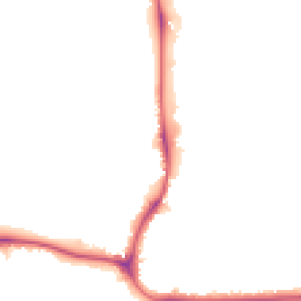 Night-time road noise heatmap for CR0 4UA