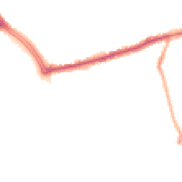 Night-time road noise heatmap for CR0 5EY