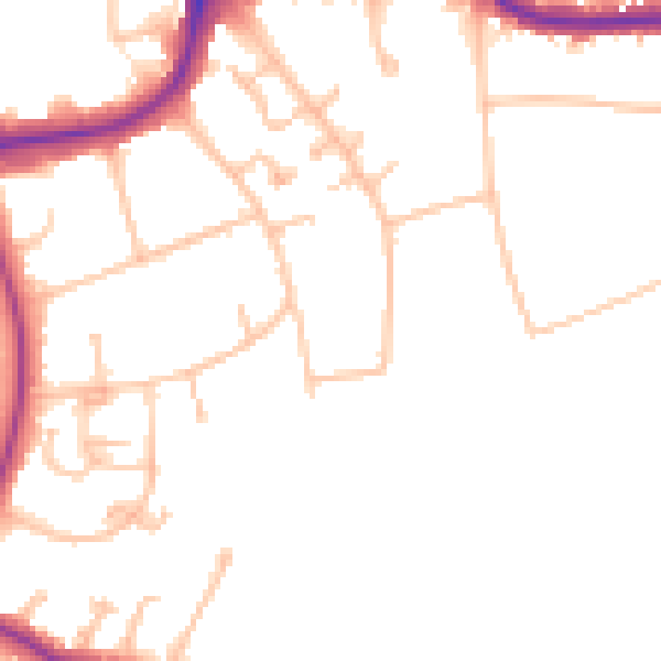 Daytime road noise heatmap for CR0 5JP