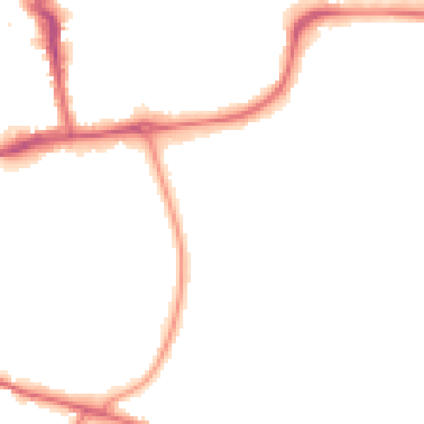 Night-time road noise heatmap for CR0 5NQ
