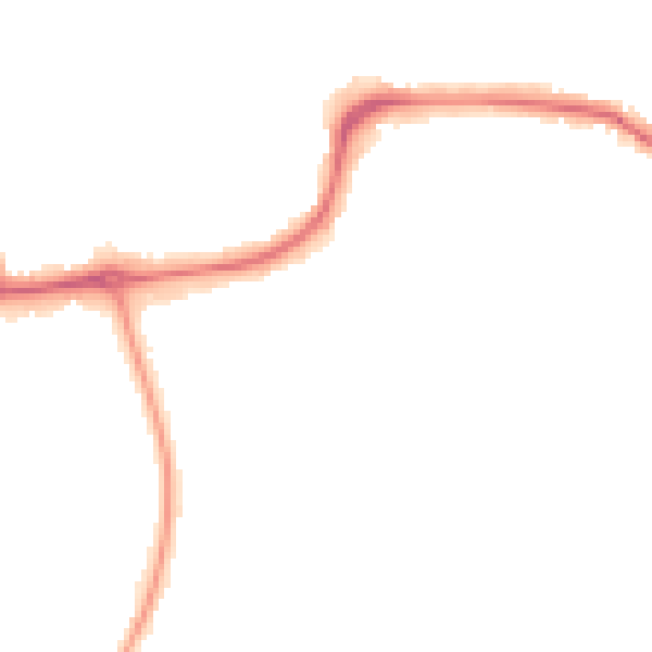 Night-time road noise heatmap for CR0 5PS