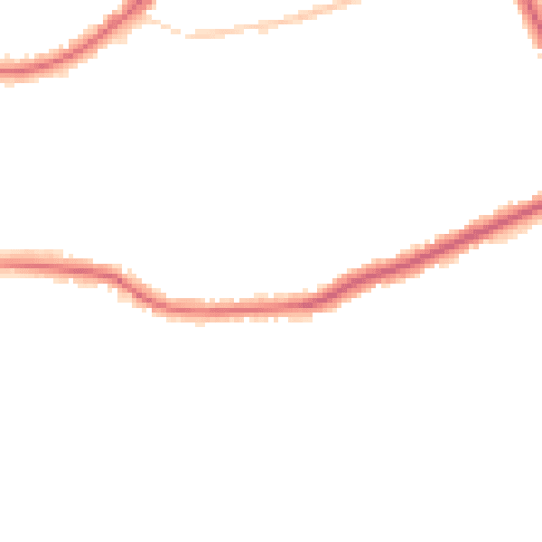 Night-time road noise heatmap for CR0 7HP