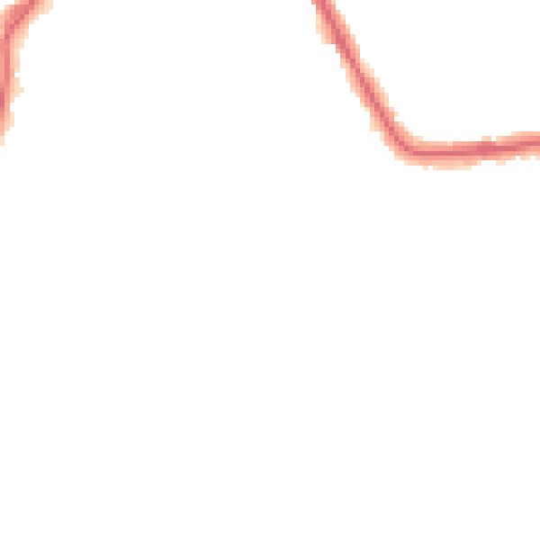 Night-time road noise heatmap for CR0 7SR