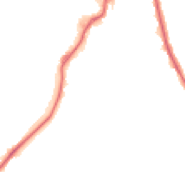 Night-time road noise heatmap for CR0 7UH