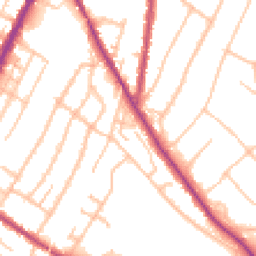 Daytime road noise heatmap for CR2 0AX