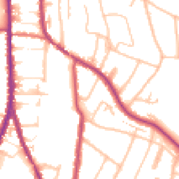 Daytime road noise heatmap for CR2 0BY