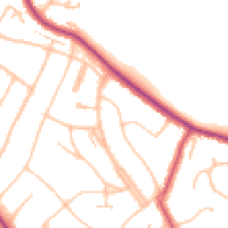 Daytime road noise heatmap for CR2 0DL