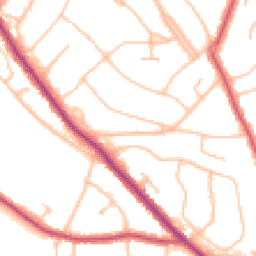Daytime road noise heatmap for CR2 0JG