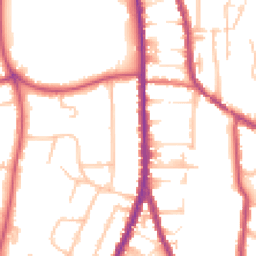 Daytime road noise heatmap for CR2 6AX