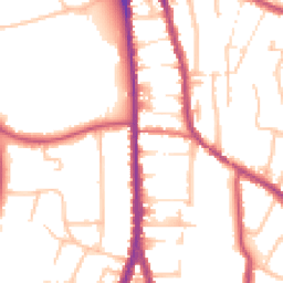 Daytime road noise heatmap for CR2 6EH