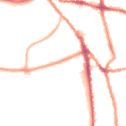 Night-time road noise heatmap for CR2 6LG