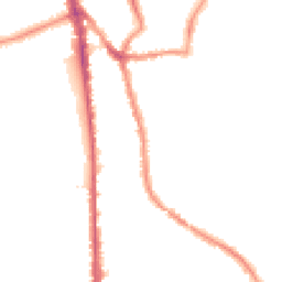 Night-time road noise heatmap for CR2 6PG