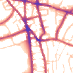 Daytime road noise heatmap for CR2 6PW