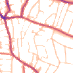 Daytime road noise heatmap for CR2 7AE