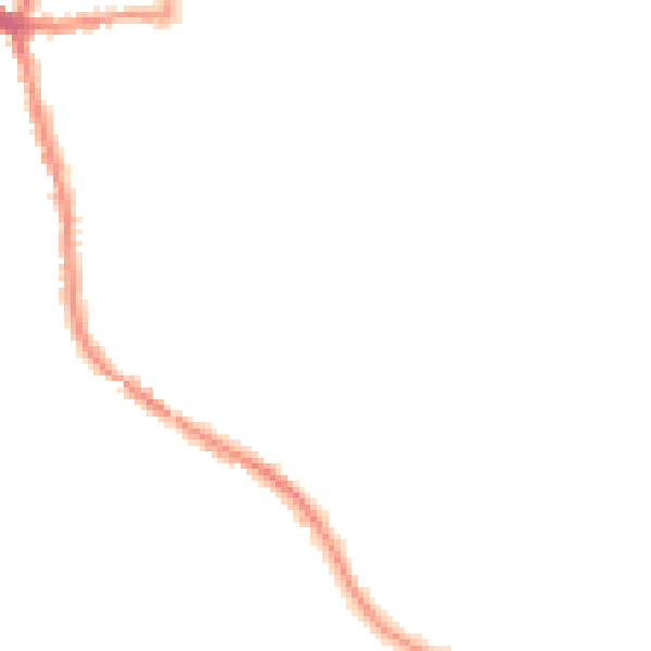 Night-time road noise heatmap for CR2 7AF