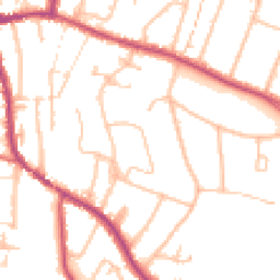 Daytime road noise heatmap for CR2 7AY