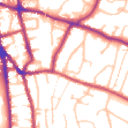 Daytime road noise heatmap for CR2 7EB