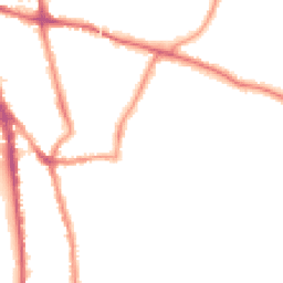 Night-time road noise heatmap for CR2 7EB