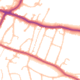 Daytime road noise heatmap for CR2 7HN