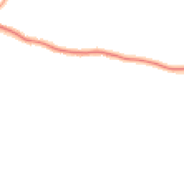 Night-time road noise heatmap for CR2 7HS