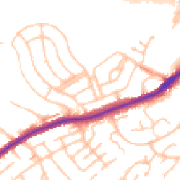 Daytime road noise heatmap for CR2 8HX