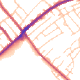 Daytime road noise heatmap for CR2 8RT