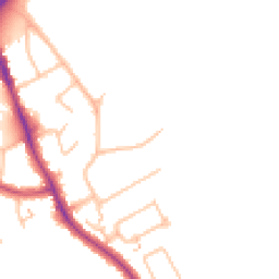 Daytime road noise heatmap for CR2 9AZ