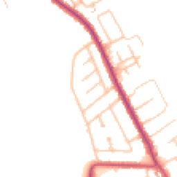 Daytime road noise heatmap for CR2 9EQ