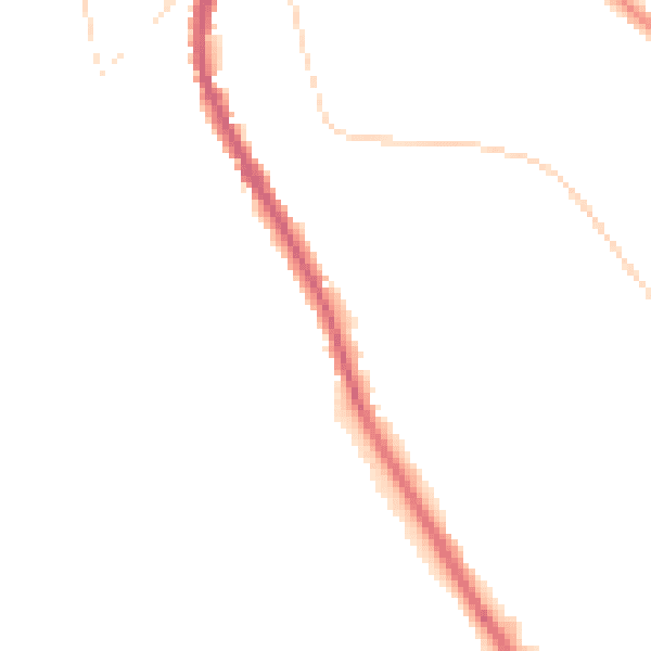 Night-time road noise heatmap for CR3 0BB