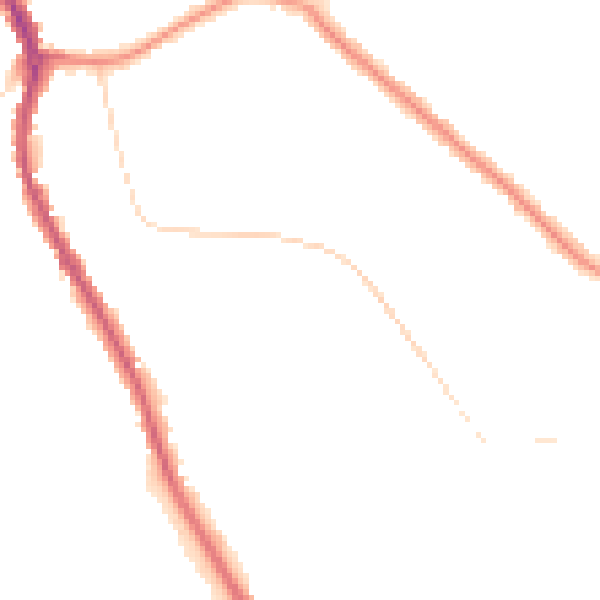 Night-time road noise heatmap for CR3 0BS