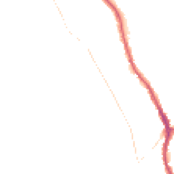 Night-time road noise heatmap for CR3 0DD