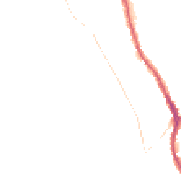 Night-time road noise heatmap for CR3 0DH