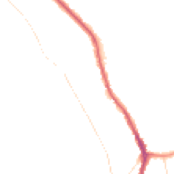Night-time road noise heatmap for CR3 0DQ
