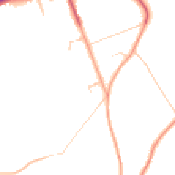 Daytime road noise heatmap for CR3 5DW