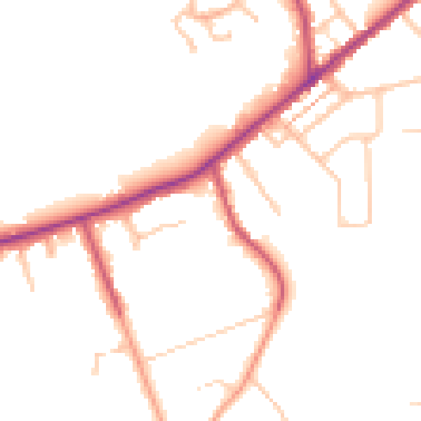 Daytime road noise heatmap for CR3 5PS