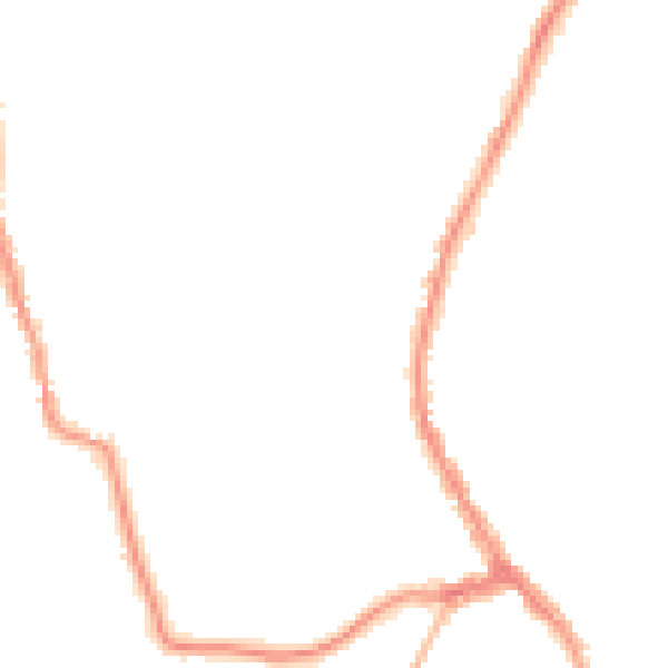 Night-time road noise heatmap for CR3 6JX