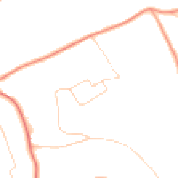 Daytime road noise heatmap for CR3 7LL