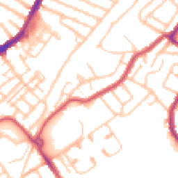 Daytime road noise heatmap for CR4 1AR